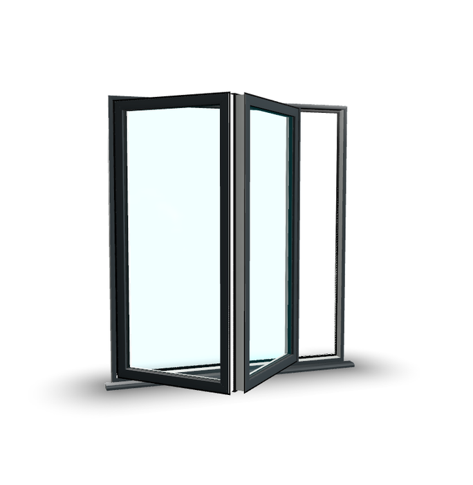 Aluminium Bifold Doors - 2 Panes