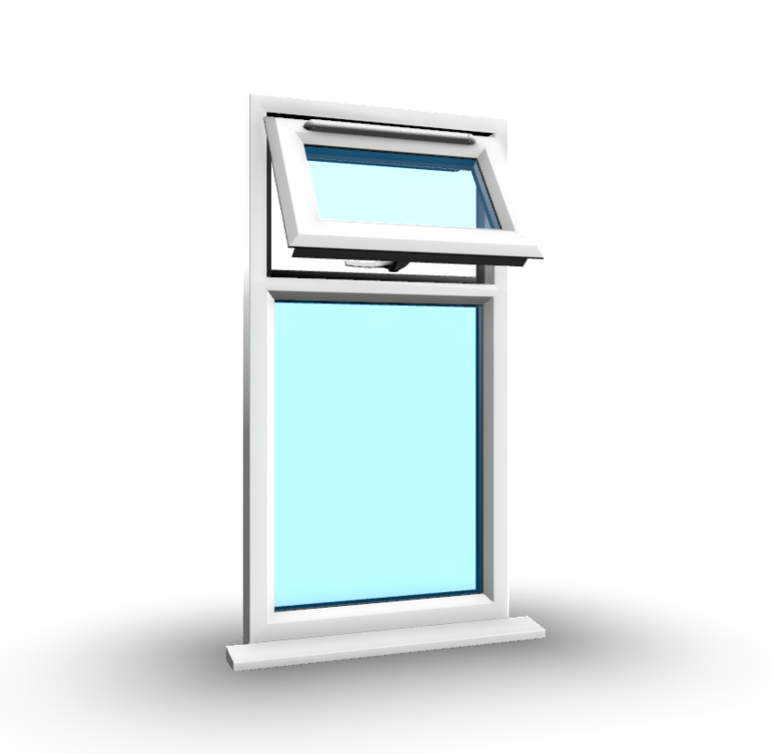 uPVC Casement Window – Style 6 with Dual Apertures