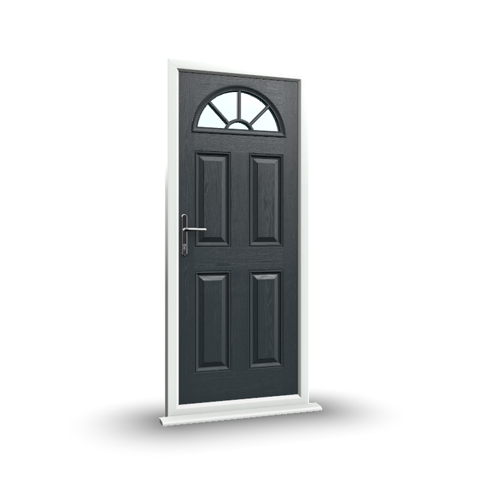 Special Offer Composite Door - 4 panel sunburst