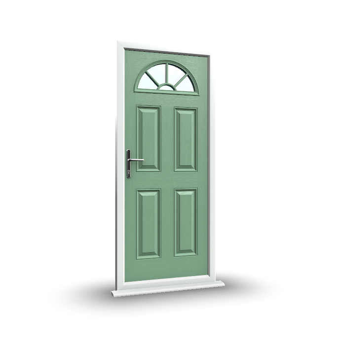 Special Offer Composite Door - 4 panel sunburst