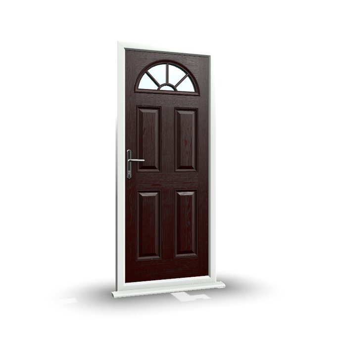 Special Offer Composite Door - 4 panel sunburst